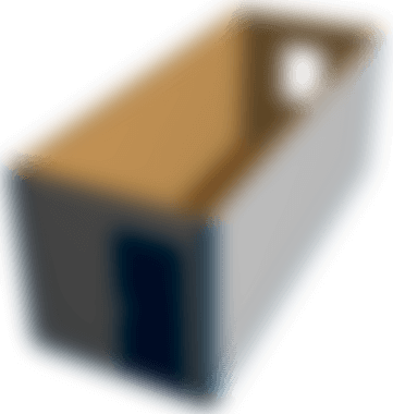 Блок-контейнер на металлокаркасе БКМ-211(221,231): окрашенный профлист, оргалит